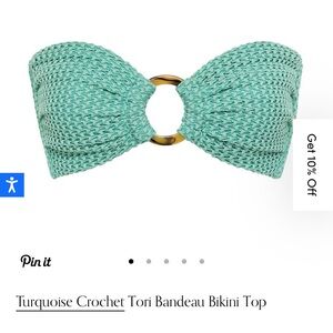 Montce Tori Bandeau Bikini Top size small